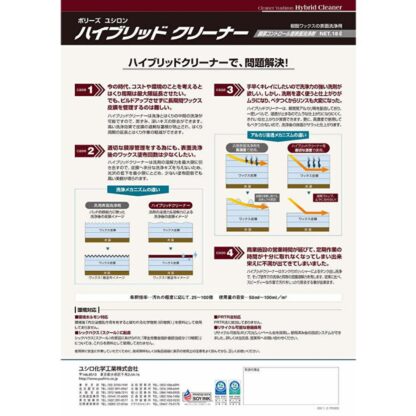 ユシロ化学工業 ユシロン ハイブリッドクリーナー 18L 床洗浄剤 洗浄以上はくり未満 3120002221 803017 - 画像 (3)