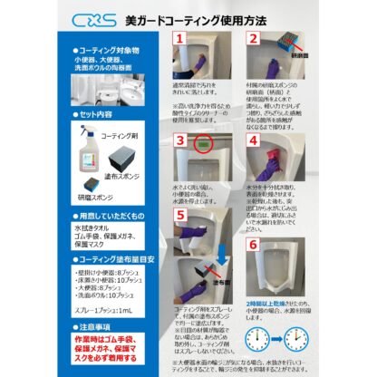 C×S シーバイエス 美ガードコーティング 500ml コーティングセット コーティング 3セットまとめ買い（1セットあたり9800円） 6076461 - 画像 (7)
