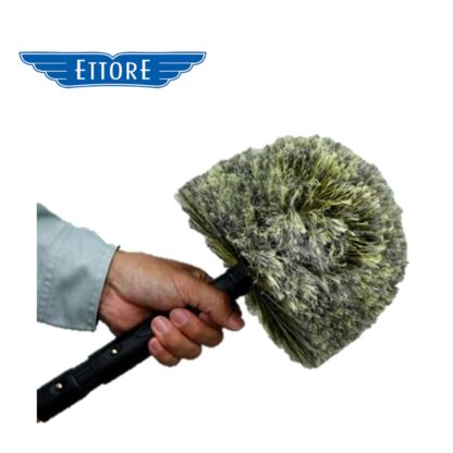 ETTORE エトレ エリート クモの巣ブラシ サイズ約30cm クリックロック式 ポール取り付け 壁 天井 クモの巣とり 蜘蛛の巣 8000 - 画像 (3)