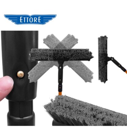 ETTORE エトレ スーパーブラシ 35cm 左右180度可動 高所 塵埃用 洗浄ブラシ 新型プロプラスハンドル 1947 - 画像 (3)