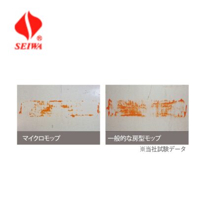 SEIWA セイワ マイクロモップ400 水拭き用 マイクロファイバー ループエンド糸 洗濯耐久性 WF-400 青 赤 黄 緑 白 - 画像 (4)
