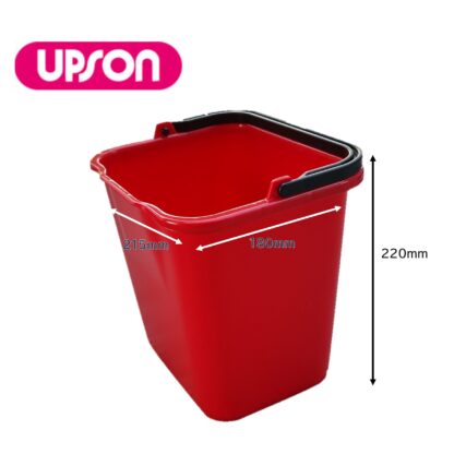 UPSON アプソン 角バケツ 4L 容量4L 角バケツ 収納 ゾーンニング 青 赤 黄 Art.4380 Art.4381 Art.4382 - 画像 (3)
